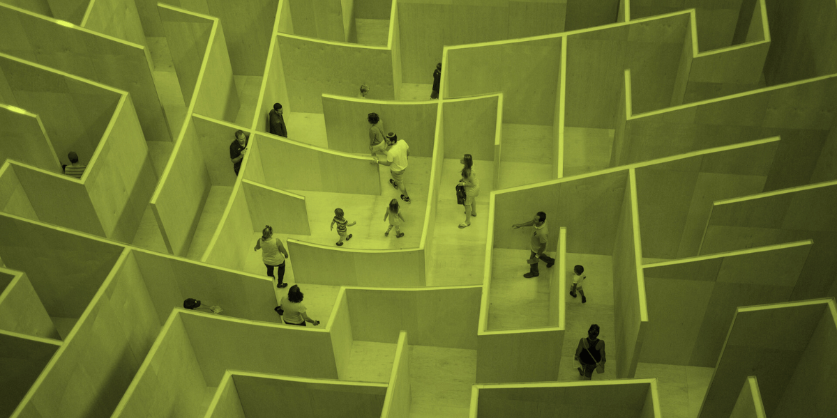 Suchintention Google wie ein Labyrinth