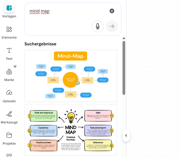 Mind Maps in Canva erstellen und Vorlagen nutzen